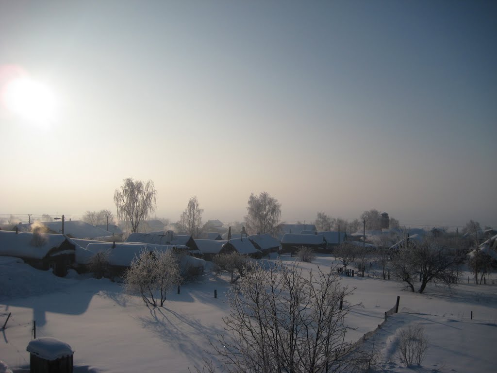 Морозный рассвет.