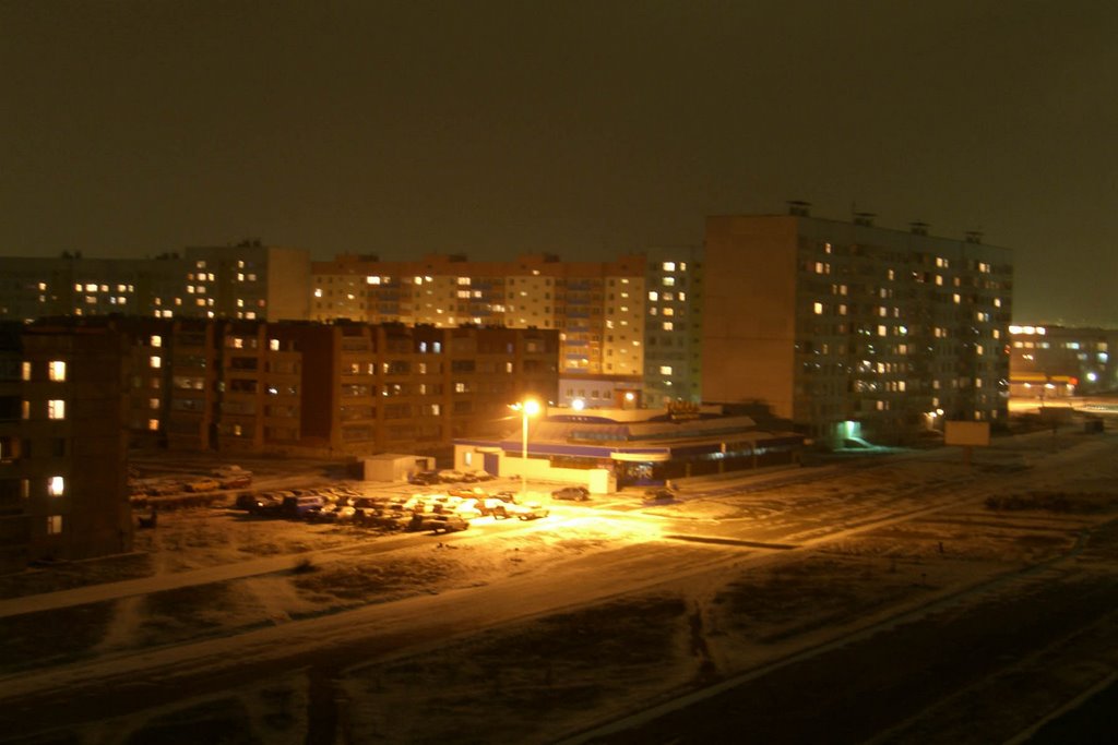 "каскад" ночью