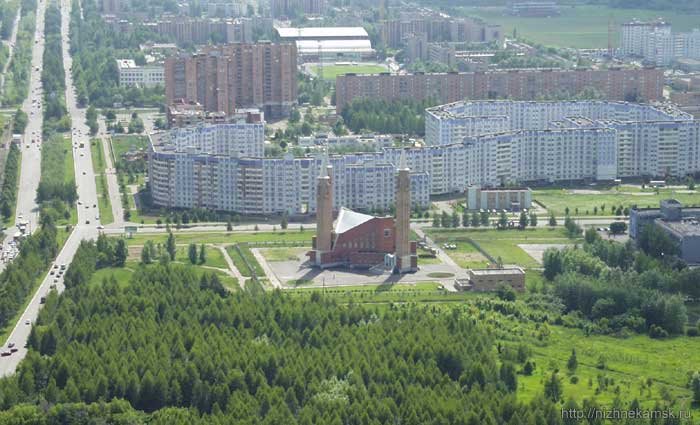 Мечеть, вид сверху.