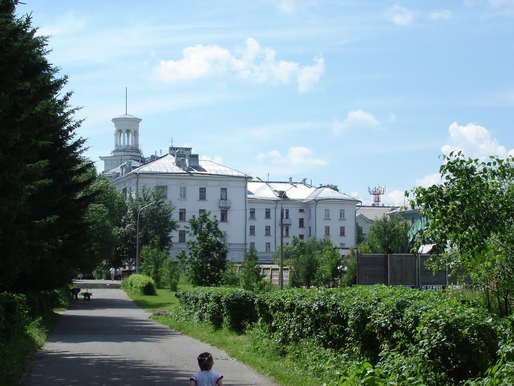 Аллея в зоопарк