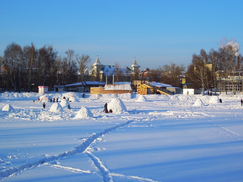 традиционное соревнование "Золотая иглу" на Белом озере / traditional contest "Golden Iglu" on the White Lake