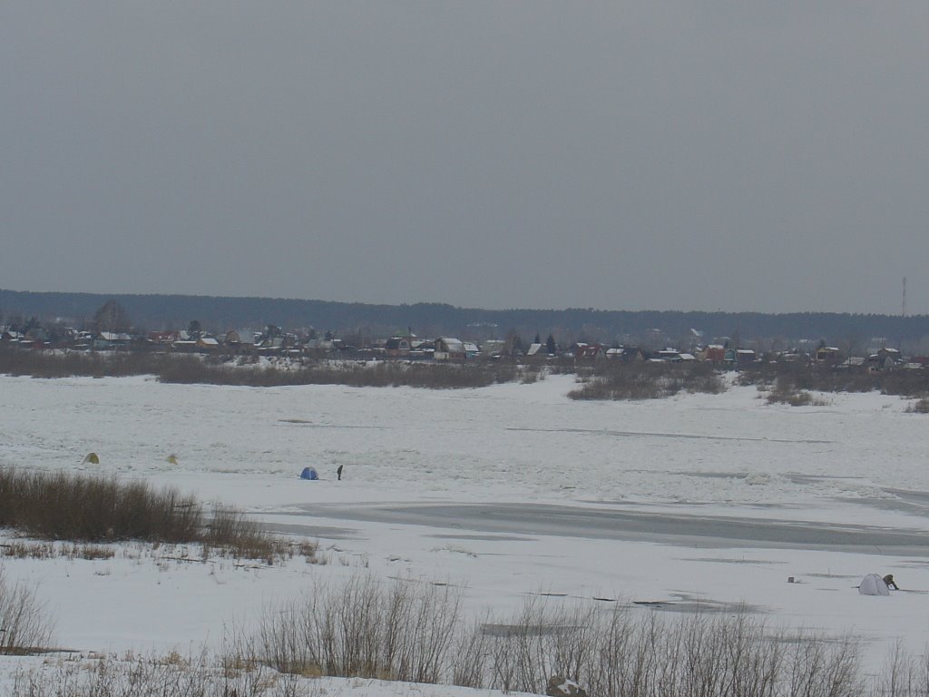 Tomsk, el río en invierno