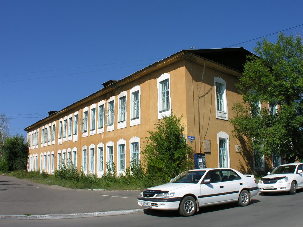Building the first school in Kyzyl