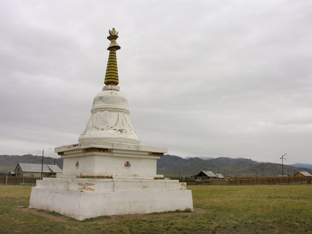 Buddhist stupa "Nirvana" in Ka-Khem town