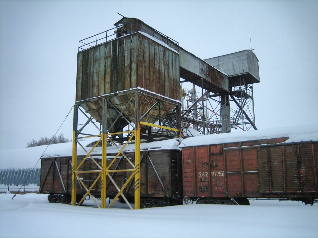 Бункера для погрузки зерна