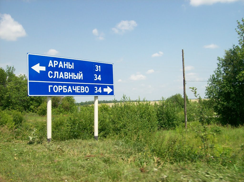 У поворота на Араны