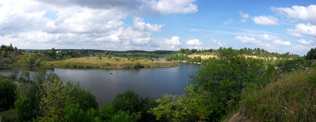 Panorama Barsukovsky career. Tula region.
