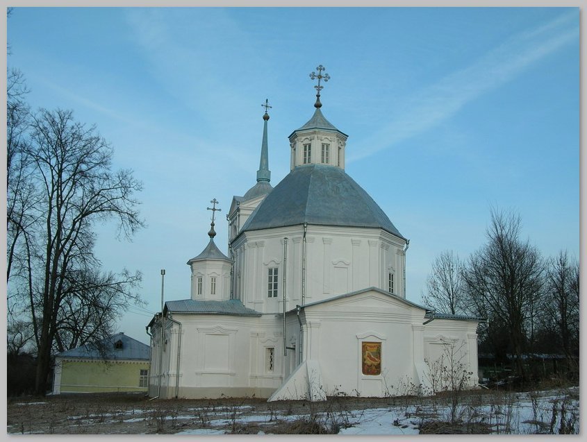 Крещенское небо (церковь д.Велегож).Kreshchenskoe the sky (church d. Velegozh).