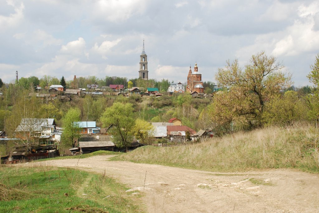 Венёв. Вид из-за реки Венёвки, с восточной стороны