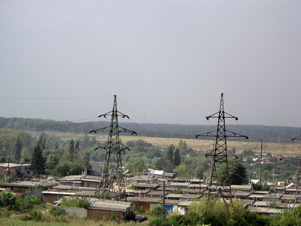 Ефремов. Гаражи на окраине. 25/08/2008г.