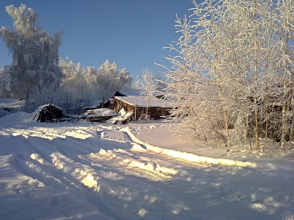 Кимовск. Старый сарай.