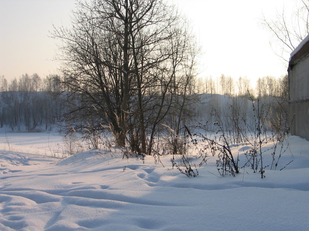Пляж "Горный" зима 2006