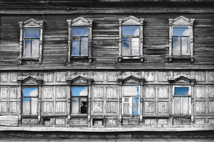 Antique Wooden Facade