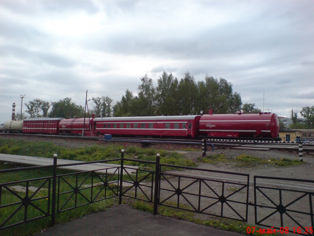 пожарный поезд ст.Узловая-1