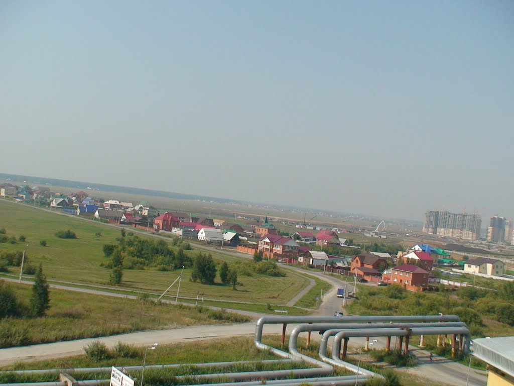 Тюмень. Вид с 9-го зтажа. Ул.Широтная