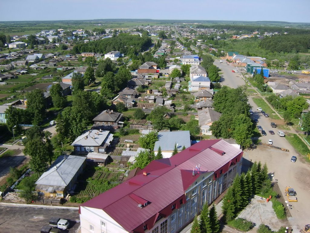 Вид с мачты на северо-запад