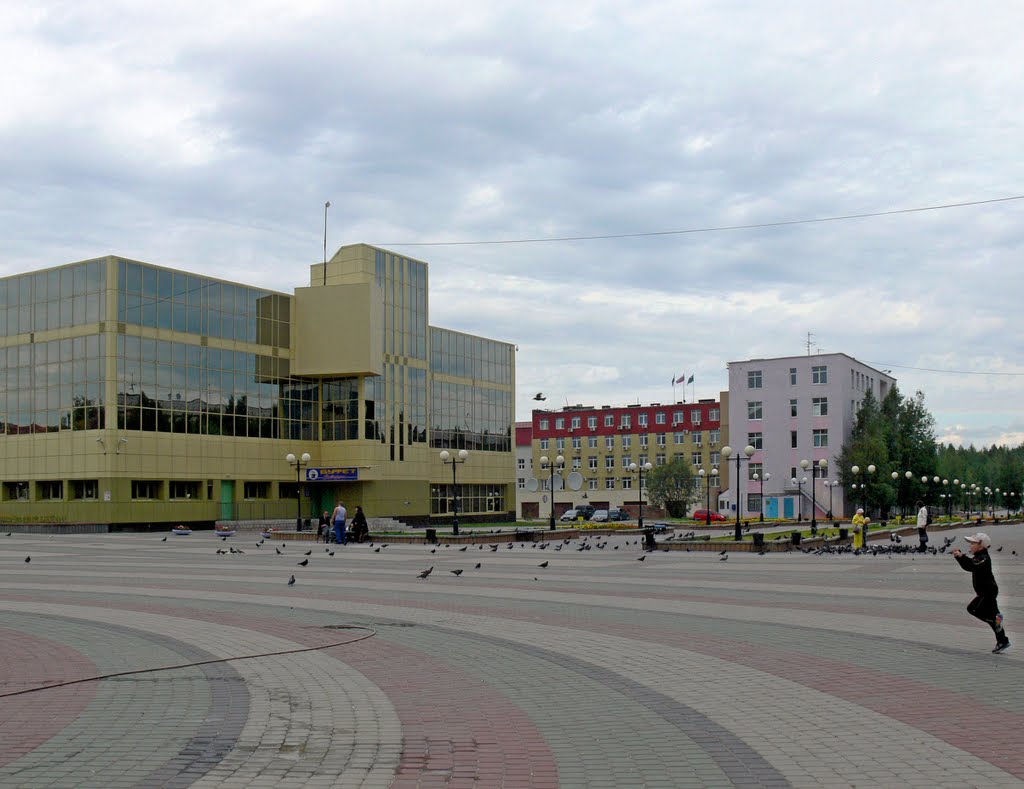 Пешеходная зона в центре Нефтеюганска