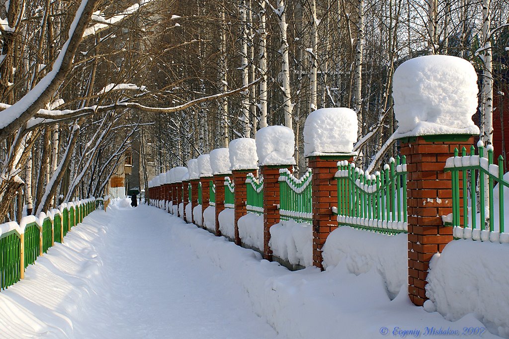 *** Зимняя аллея. (1-й мкр.) ***
