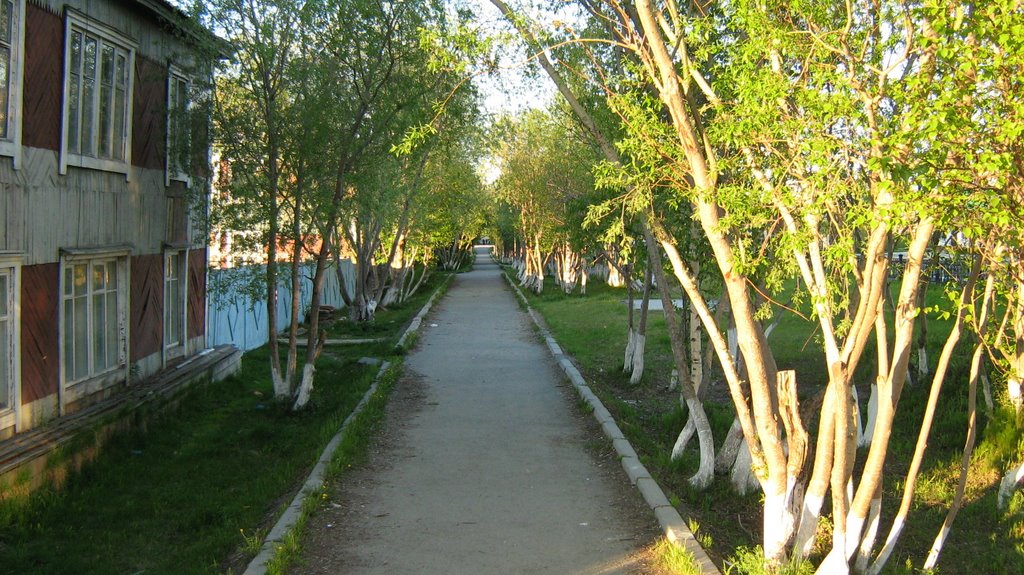 Полночь в июне  2008 на ул.Республики
