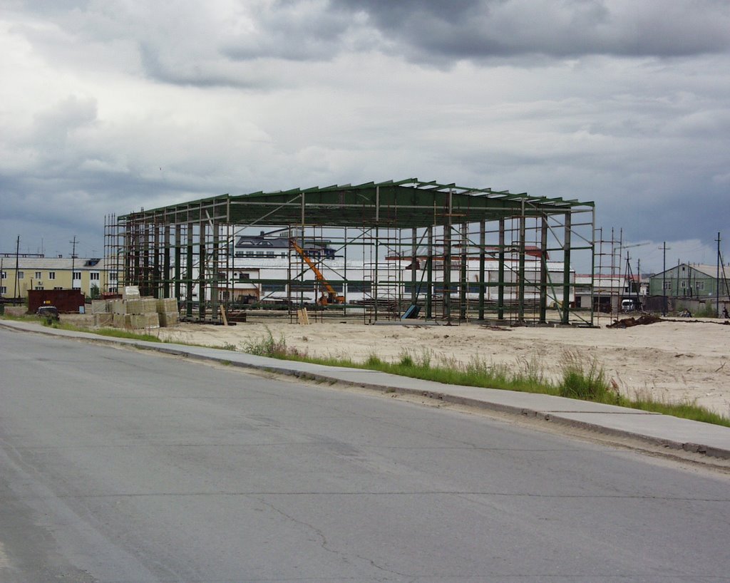 Строится спорткомплекс, atheletic complex is built