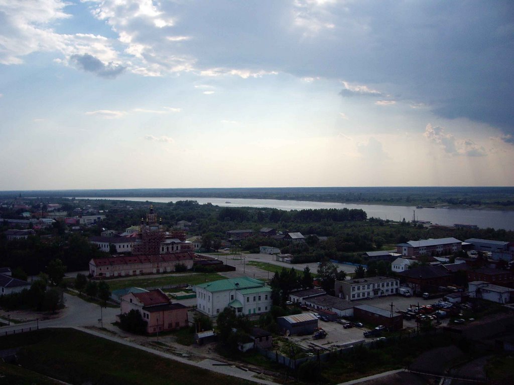 Panoramic view of old Tobolsk