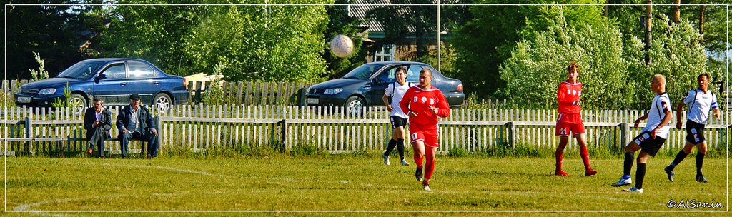 Football in Siberian village