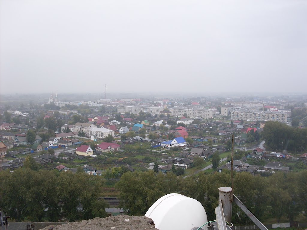 Вид с крыши элеватора