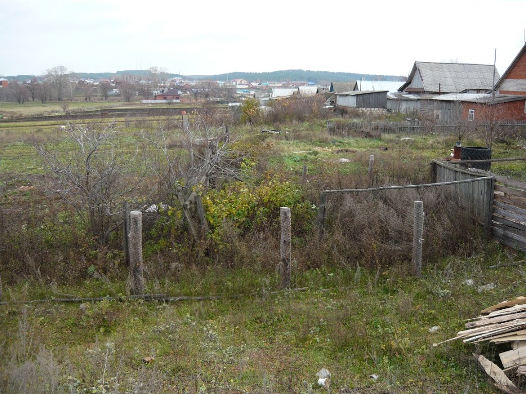 Огороды на задах.