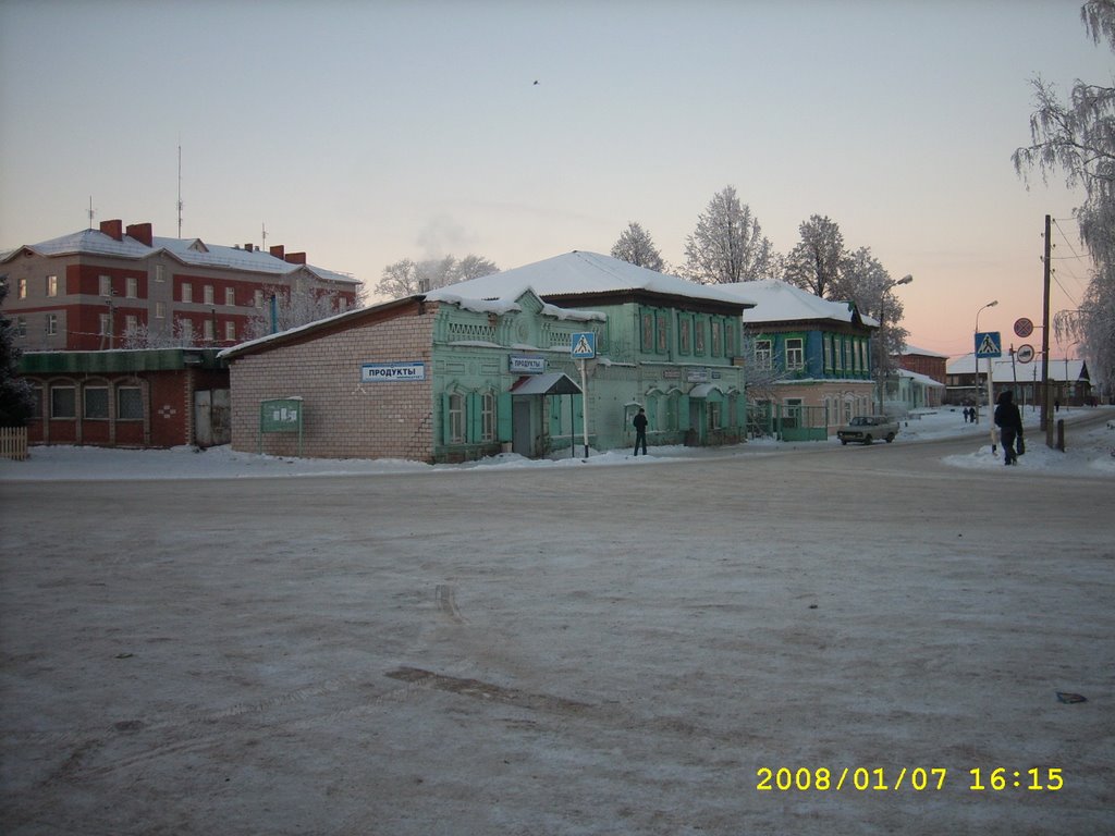 Вавож. Центр села.