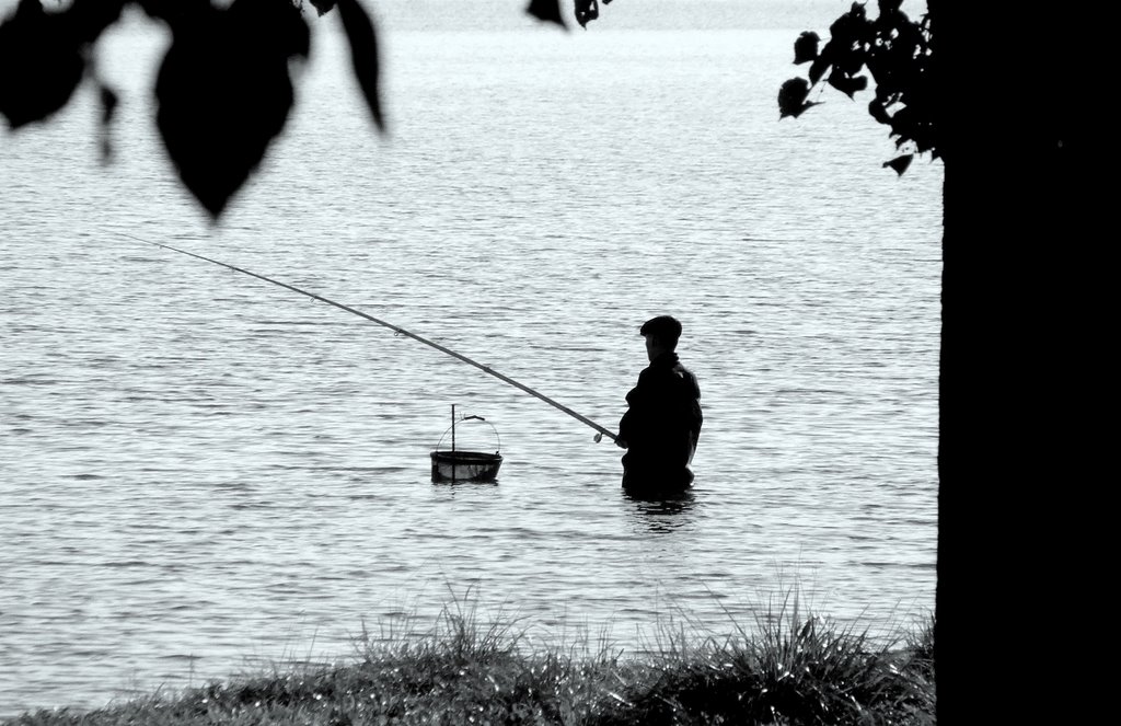 Angler "im" Wotkinsker Stausee
