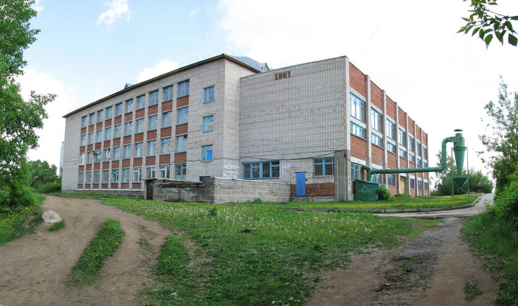 Школа №6. Вид с северо-запада (панорама).