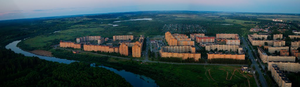 панорама р-он Левобережье/вид на восток