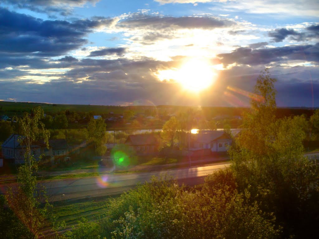 Завьялово. Закат.