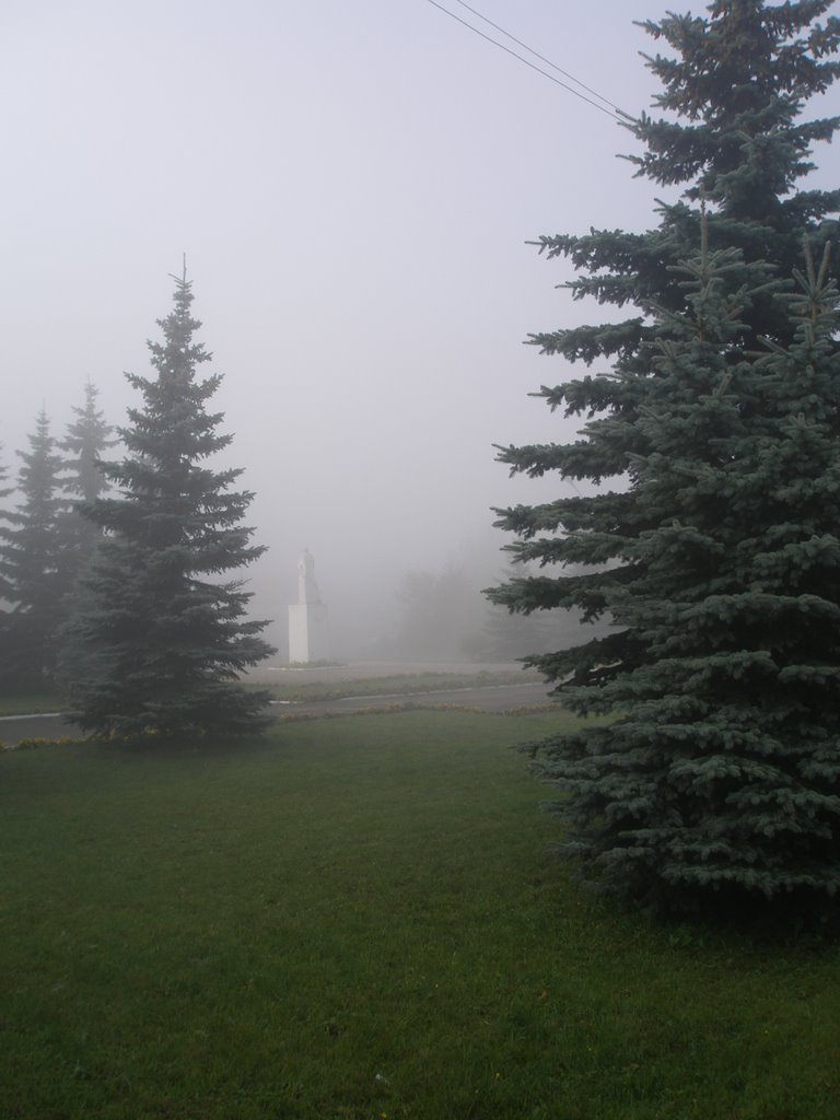 Фантомный Ленин среди ёлок