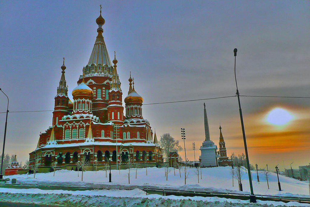 Морозный день, Красная горка, Собор Михаила Архангела