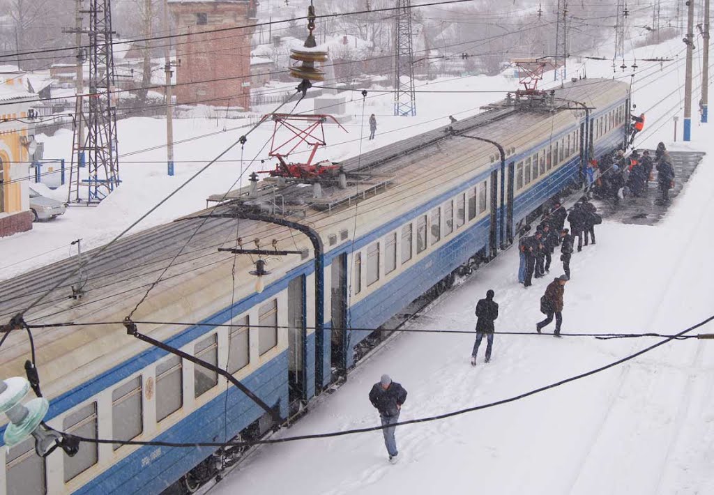 Зимняя электричка