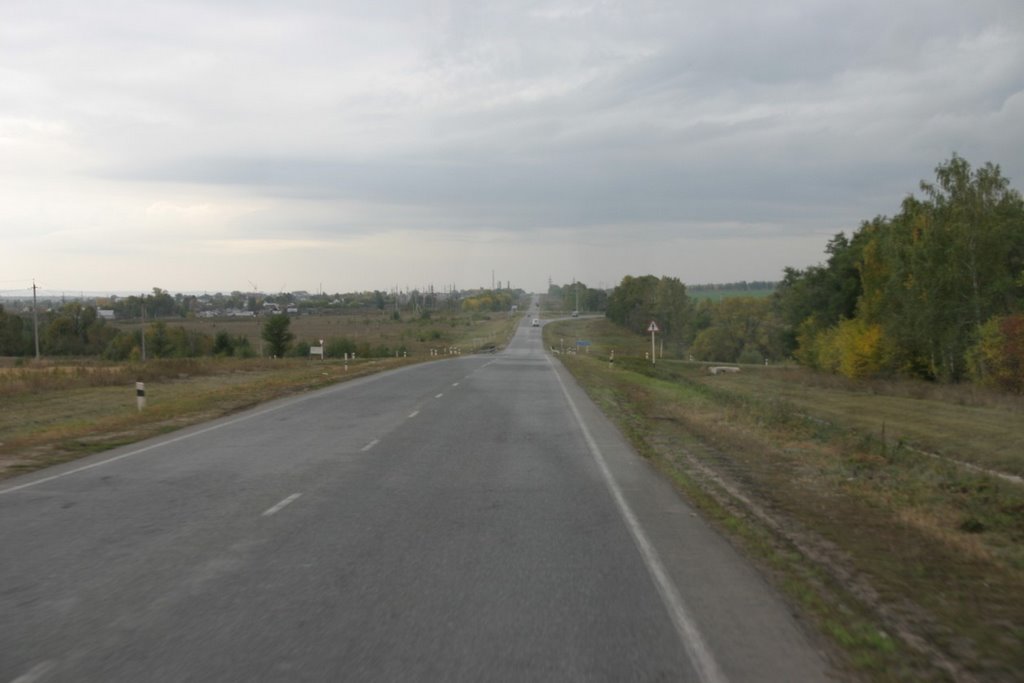Samara Oblast, Russia - From Dimitrovgrad to Samara Airport - The gigantic russian plain