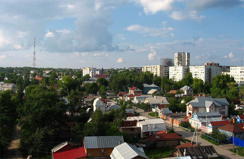 Вид на Северную часть города.