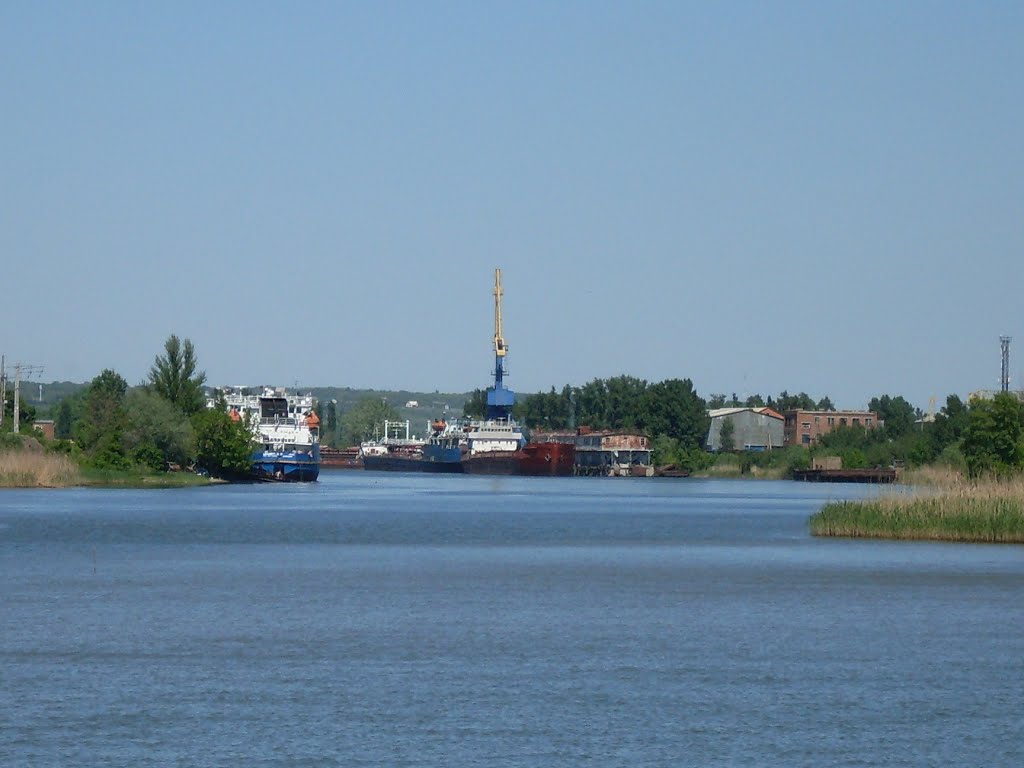 Устье Аксая. Aksay river mouth.