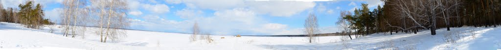 Вид на Синару с бульвара Циолковского.