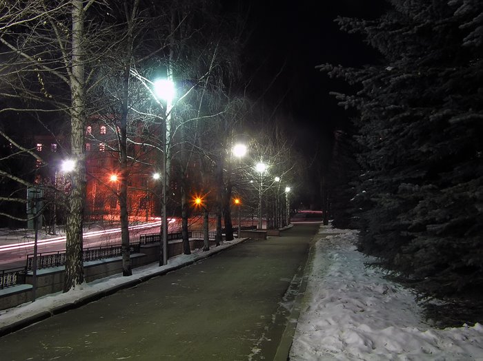 Ночной Трехгорный.