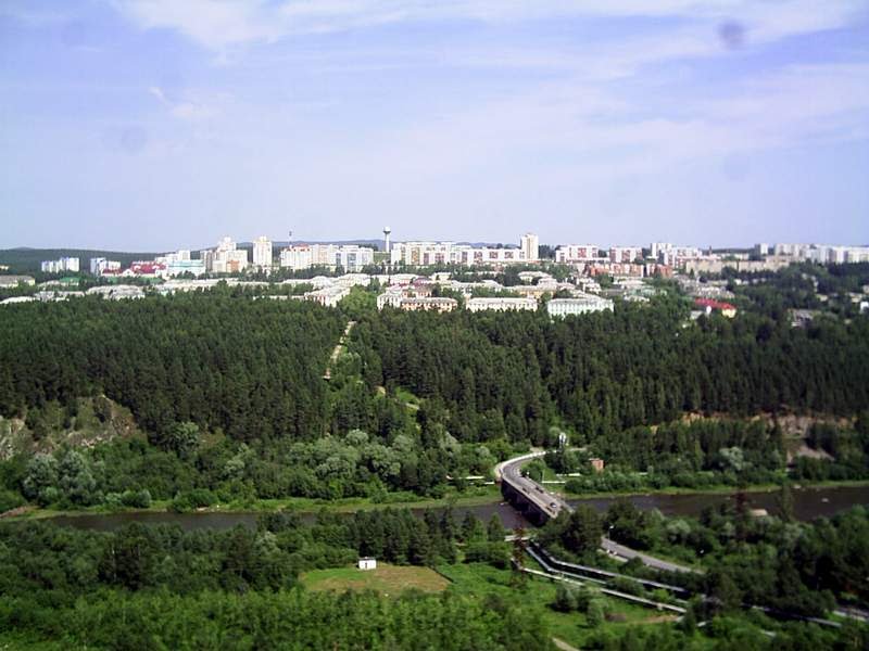Панорама города Трёхгорный