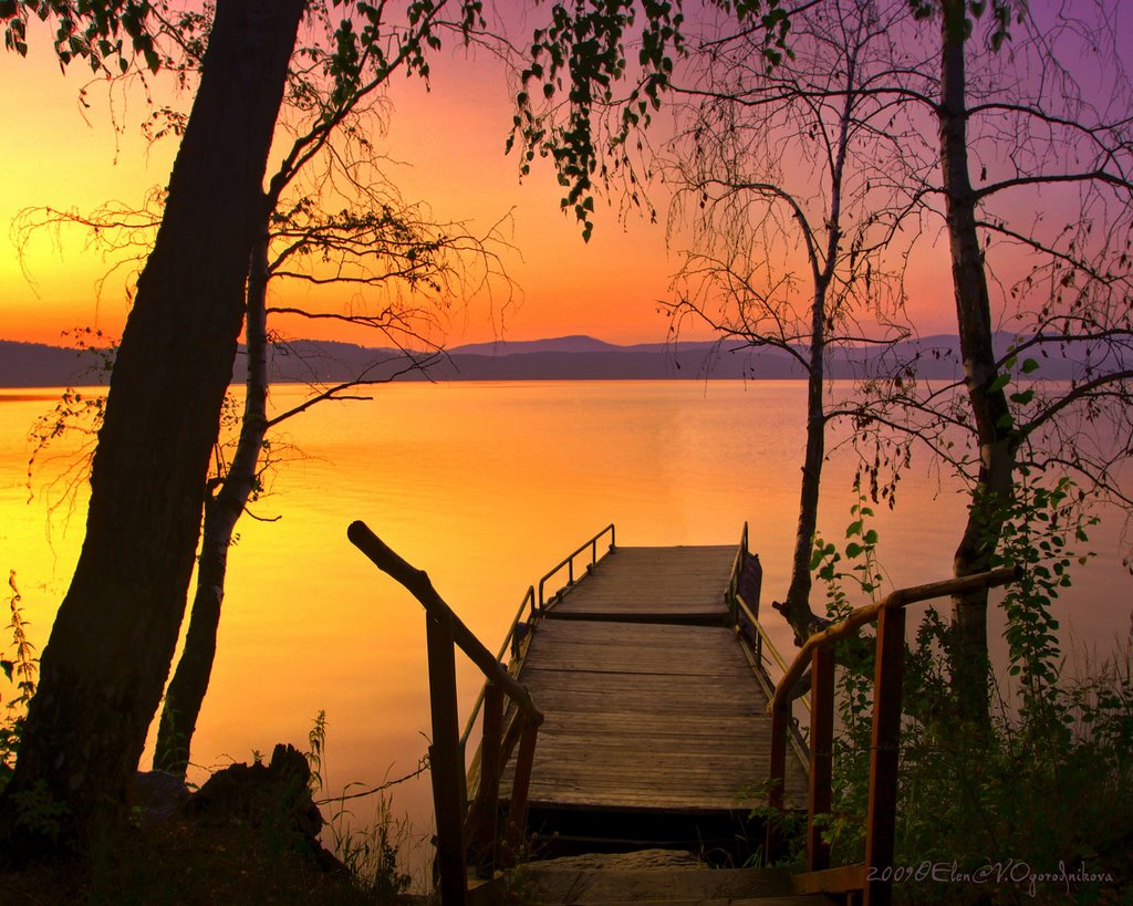 Рассвет на Тургояке (Sunrise on lake Turgojak)