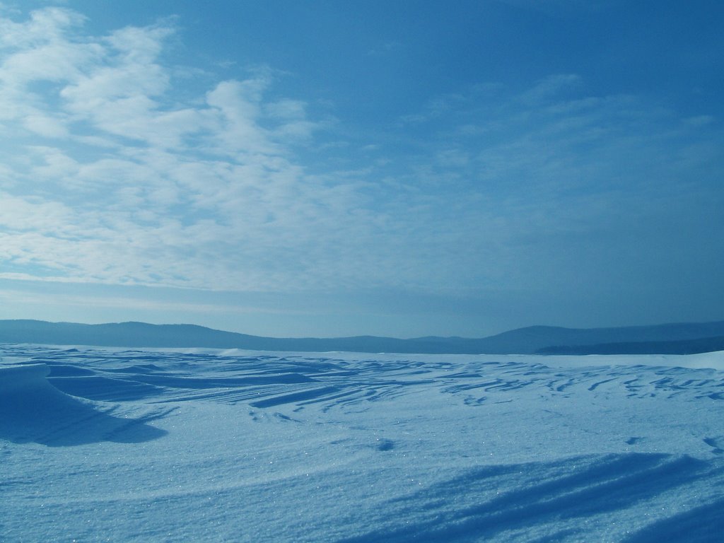 Снежные барханы / Snow barchans