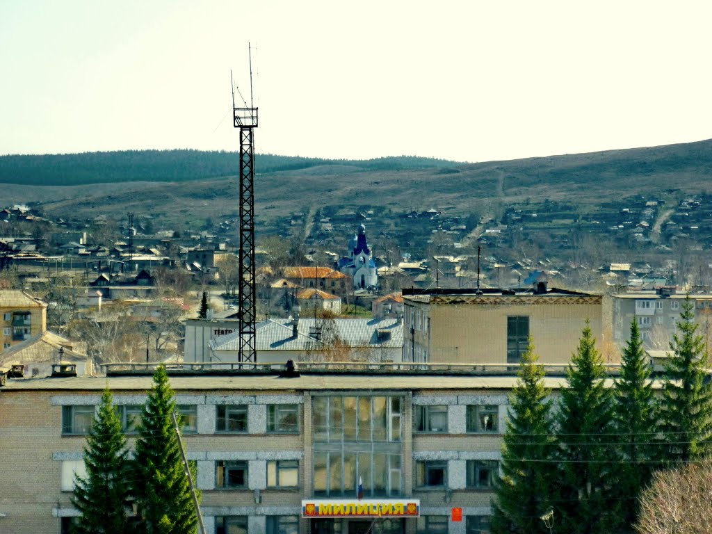 Вид с заброшенного здания по ул.Прямицына