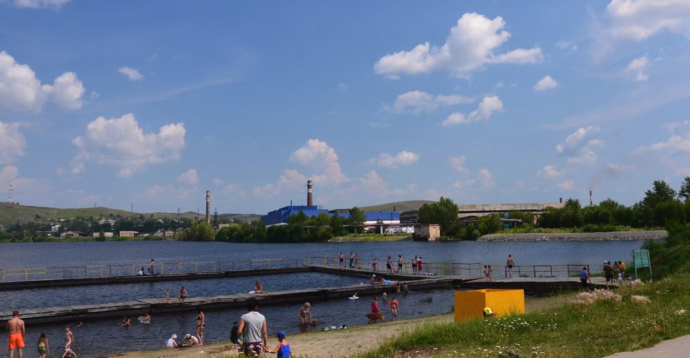 beach on the pond