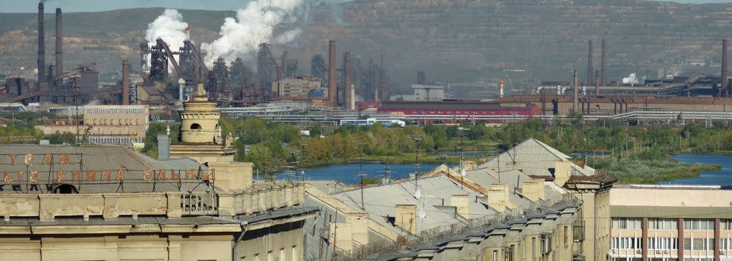 Вид на доменный цех