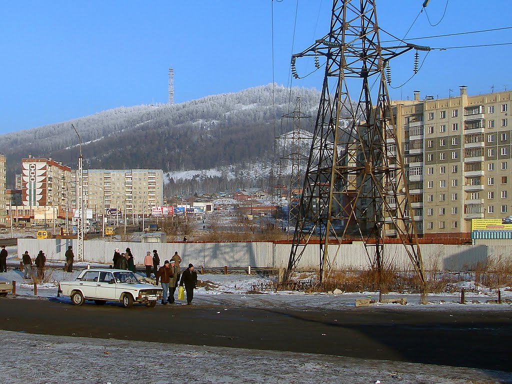 Миасс, от вокзала. Январь 2007 г
