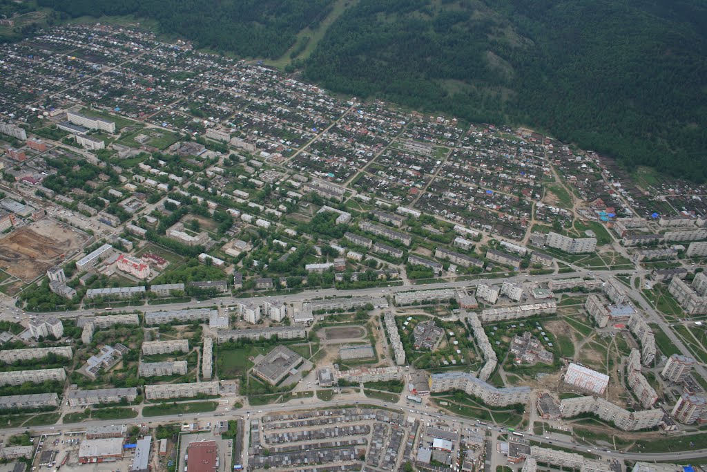 ул. 8-ого Марта. Вид с воздуха / Miass. Avtozavod district