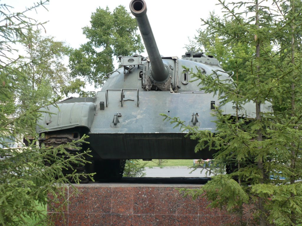 Танк возле дворца